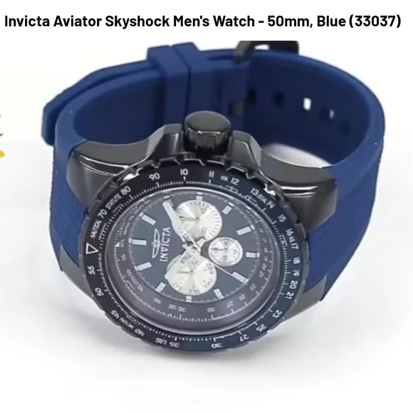 Invicta Aviator Skyshock Men's Watch - Blue and Black